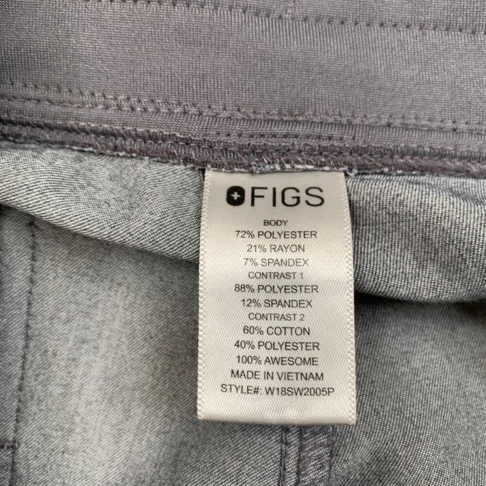 Figs Joggers Womens M Medium Gray Zamora Scrub Stretch Cargo Drawstring Pants - Picture 8 of 14